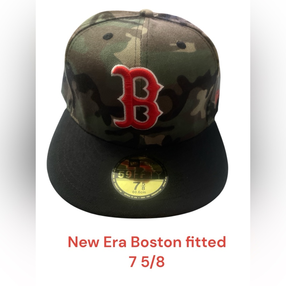New Era Boston Fitted Cap size 7 5/8 new
